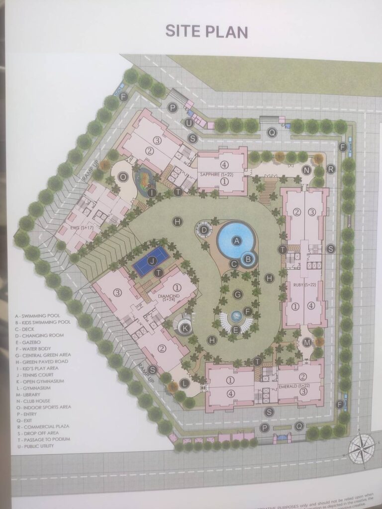 Site Plan of Galaxy Sawasdee Heights Delhi