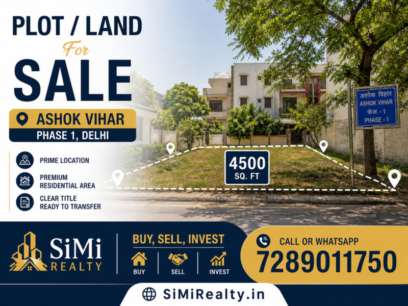 Plot / Land For Sale In Ashok Vihar Phase 1 Delhi