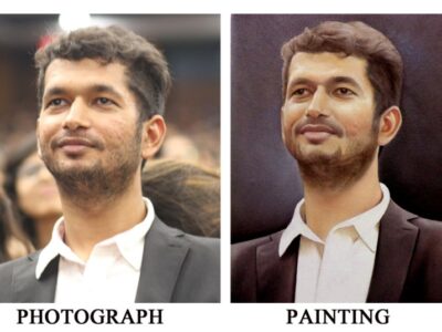 Personalised Portrait Painting as Gifts for Husband and Wife at Lowest Cost