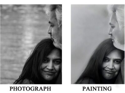 Personalised Portrait Painting as Gifts for Husband and Wife at Lowest Cost