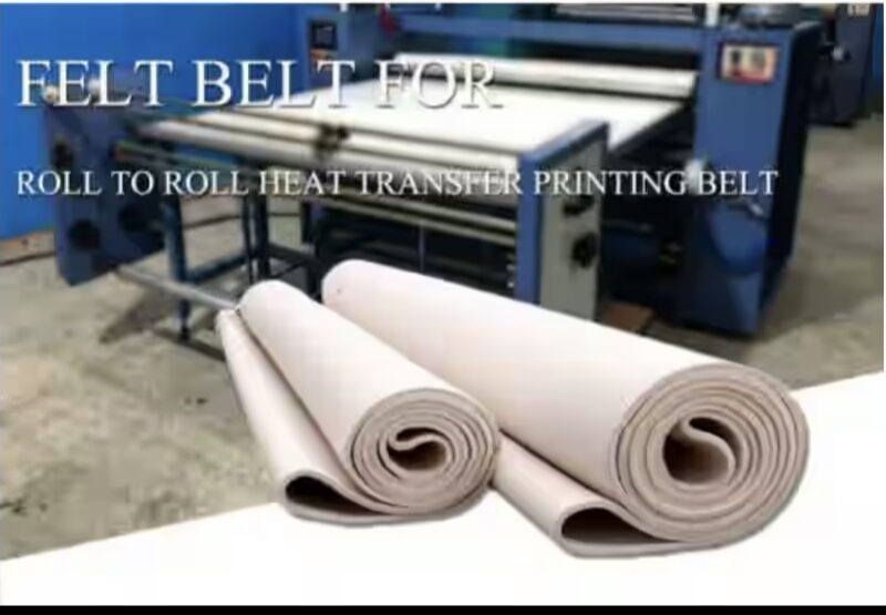 Saree Roll Polishing Machine Felts , Woolen Felts