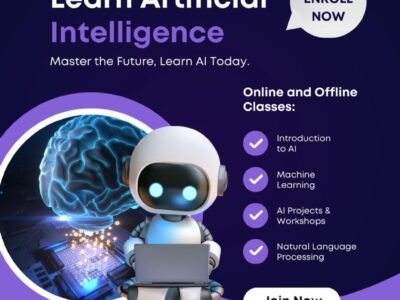 Digital Marketing Course, Artificial Intelligence Training Course, Python, Java, PHP, Data Sci and Other job Oriented Training and courses.