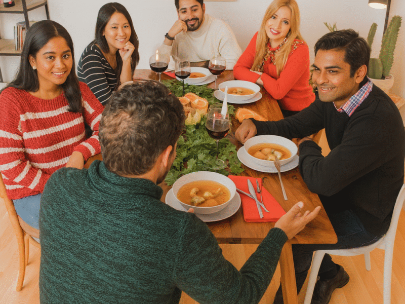 VibeIt - Join dinner with 6-8 people for real conversations