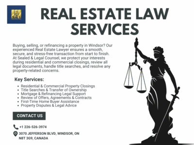 Real Estate Law Services in Windsor