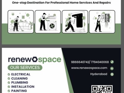 Interior designing, Painting, carpentry, cleaning, AC, electrical, plumbing, pest control, movers & packers, home appliances repairs and services