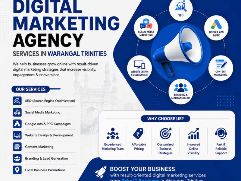 Digital Marketing Agency Services in Warangal Trinities | Raks IT Solutions