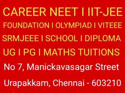 NEET I IIT-JEE I ENGINEERING MATHS TUITIONS IN URAPAKKAM